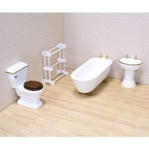   and Doug Victorian Bathroom Furniture Set   1 in. Scale Toys & Games