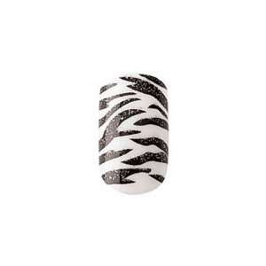  Party Nails, Pre Glued, False Nails, 12 (Zebra Design 