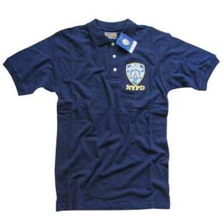   Officially Licensed Embroidered New York Police Department Shirt, Navy