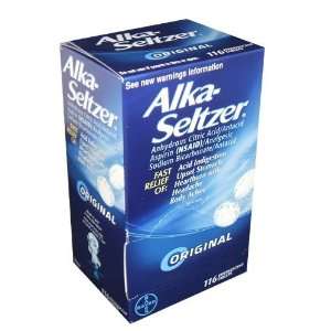  Alka Seltzer Original Effervescent Antacid Tablets   116 