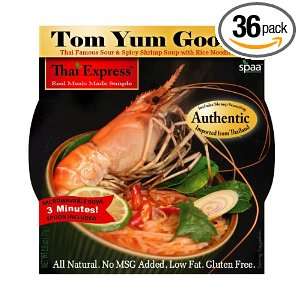 Spaa Natural Foods Tom Yum Goong Premium Noodle Soup Bowl, 2.5 Ounce 