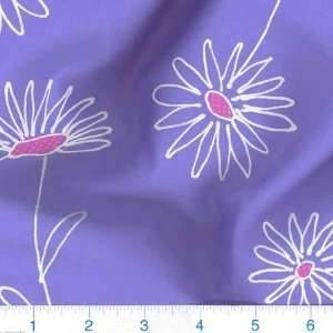  58 Wide Nylon/Lycra Swimwear Fabric Daisy Puff Purple By 