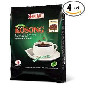 Gold Kili Kopi O Kosong ( Coffee Bag ) #6911, 7 Ounce (Pack of 4 
