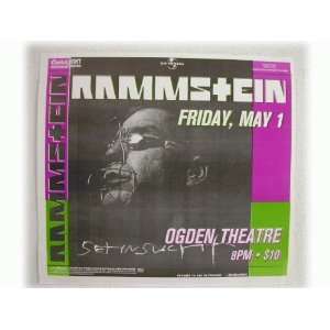  2 Rammstein Handbills poster 