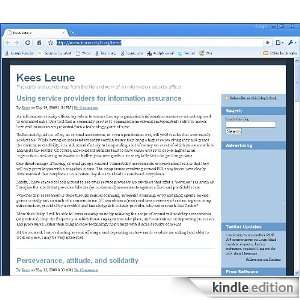    Kees Leune Information Security Blog Kindle Store Kees Leune