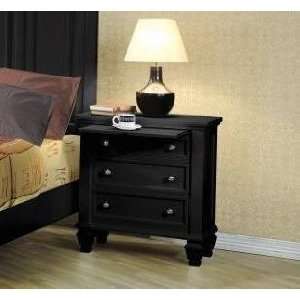  Sandy Black Nightstand By Coaster Furniture