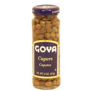 Goya capers, capotes one 2 oz Glass Jar  Grocery & Gourmet 