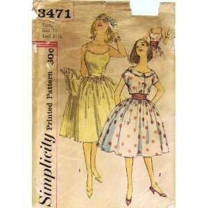  Simplicity 3471 Vintage Sewing Pattern Full Skirt Party 