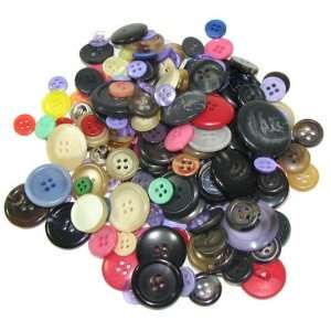  Bag of (100) Very Assorted Buttons. Assorted Colors. Sizes 