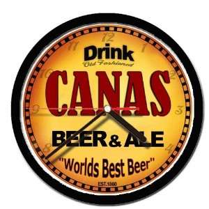  CANAS beer and ale cerveza wall clock 