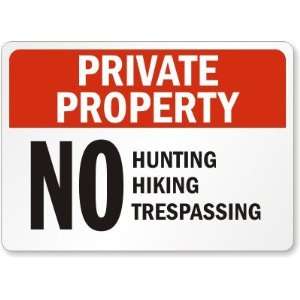 Private Property No Hunting Hiking Trespassing Diamond 
