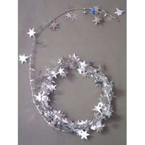  Party Deco 04901 25 ft. Silver Star Wire Garland   Pack of 