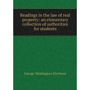  Readings in the law of real property an elementary 