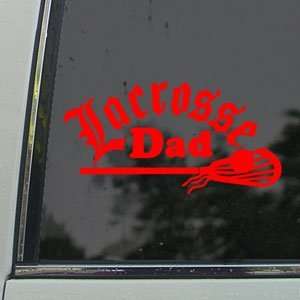  Lacrosse Dad Red Decal Car Truck Bumper Window Red Sticker 