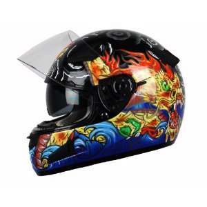  Vega Attitude Gloss Black Medium Full Face Helmet with 