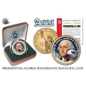   England Patriots NFL US Mint Presidential Dollar Coin 
