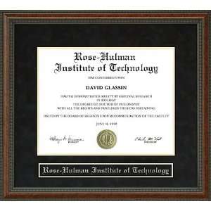  Rose Hulman Institute of Technology Diploma Frame Sports 