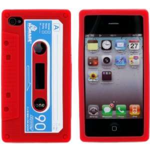  Retro Red Cassette Tape Silicone Super Realistic Flexible 