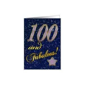  100th Birthday card for someone fabulous Card Toys 