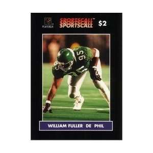 Collectible Phone Card $2. William Fuller (DE Philadelphia Eagles 