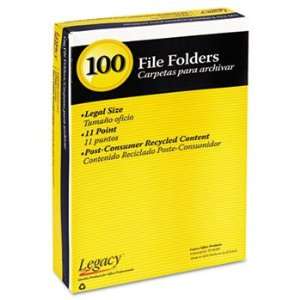  Legacy 10141   Colored File Folder, 1/3 Tab, Assorted 