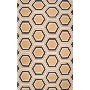   Cream Geometric Contemporary 5 x 8 Rug (FAL 1039)