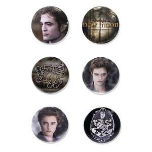  Twilight Saga New Moon 6 Piece Button Set Edward Cullen 