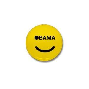  Obma Smiley Obama Mini Button by  Patio, Lawn 