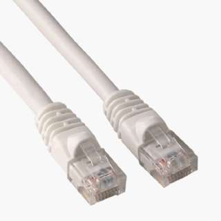  10ft White Cat 5E Patch Cable, Molded Electronics