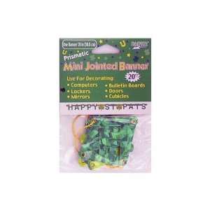   72 Packs of jointed banner mini 20 in happy st pats 