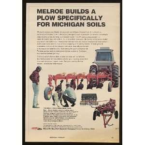   1973 Melroe 911 Pony Press Reset Plow Print Ad (11989)
