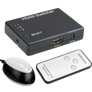  TRIXES Remote Control 3 Port HDMI Switch Box Selector 
