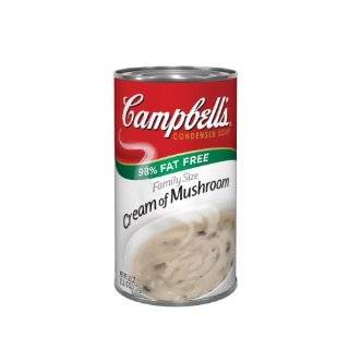 Campbells Red & White Family Size 98% Fat Free Cream Of Mushroom, 26 