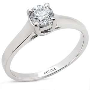  1.25 Ct.Trellis Style 4 Prong Solitaire Diamond Engagement 