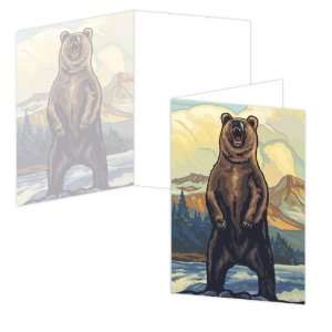  ECOeverywhere Grizzly Boxed Card Set, 12 Cards and 