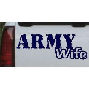 Navy 30in X 10.9in    Army Wife Military Car Window Wall Laptop Decal 