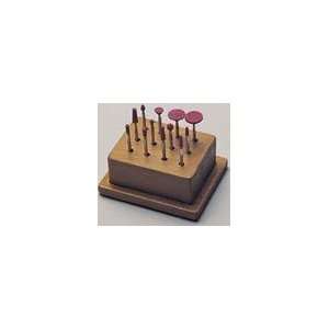  RUBY STONE ABRASIVES   Set of 12 in wood stand