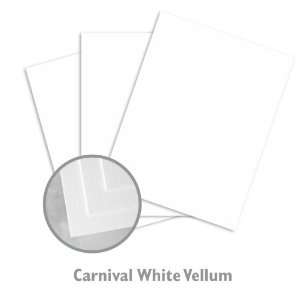  Carnival Vellum White Paper   750/Carton
