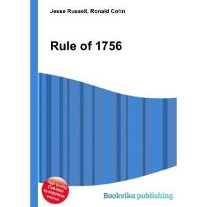  Rule of 1756 Ronald Cohn Jesse Russell Books