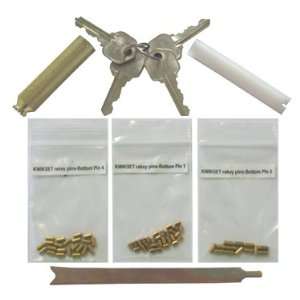  Kwikset Rekey Kit Set   4 Keys, 12 Locks, 5 Pins