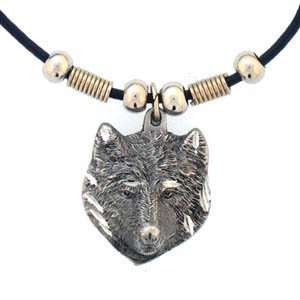  Earth Spirit Necklace   Wolf Head