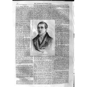  1859 ANTIQUE PORTRAIT DR. LOUIS SPOHR MAN