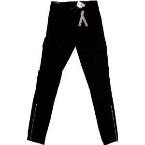  J Brand Houlihan Low Rise Skinny Cargo Jeans Black 25, 26 