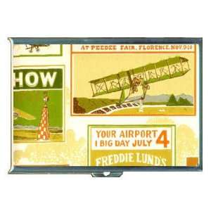  1960s or 70s MOD AIRPLANE SHOW ID Holder, Cigarette Case 