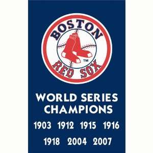  MLB Boston Red Sox  7 time champs Applique Banner Flag 