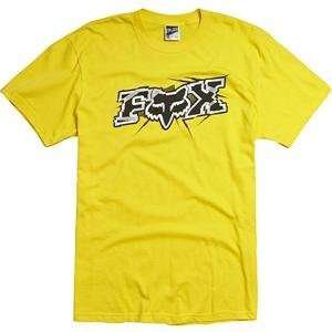 Fox Racing Attacker Short Sleeve T Shirt   Medium/Yellow 