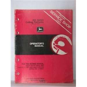   series cutting platforms operators manual, Dealer service shop copy