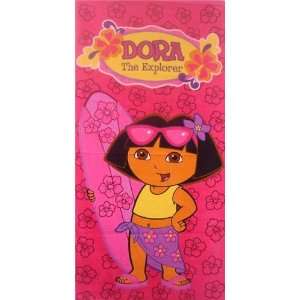 Dora the Explorer Surfing Pink Beach Towel 