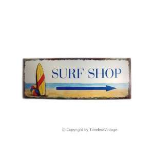   Metal Tropical Beach Surf Shop Sign / Surfing Wall Art