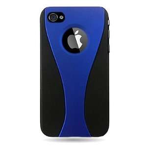 WIRELESS CENTRAL Brand Hard Snap on Shield 2 Tones DUAL BLUE / BLACK 